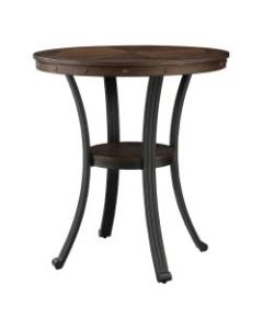 Powell Vinessa Pub Table, 40in x 36in, Rustic Umber/Brown