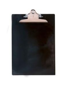 Saunders Plastic Clipboard, 8 1/2in x 12in, Black