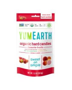 Yummy Earth Organic Favorite Fruit Hard Candies, 3.3 Oz, Pack Of 3 Bags
