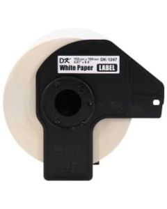 Brother Genuine DK-12473PK Die-Cut Large Shipping Paper Labels, 4-1/8in x 6-7/16in, White, 180 Labels Per Roll, Box Of 3 Rolls