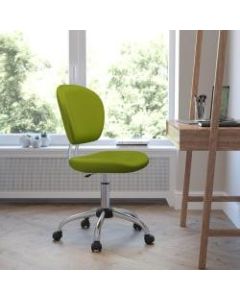 Flash Furniture Mesh Mid-Back Swivel Task Chair, Apple Green/Silver