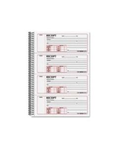 Rediform Money Receipt Book - 300 Sheet(s) - Wire Bound - 2 Part - Carbonless Copy - 7 5/8in x 11in Sheet Size - White Sheet(s) - Red Print Color - Blue Cover - 1 Each