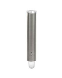 Avalon Stainless-Steel Adjustable Pull-Type Cup Dispenser, 4-1/4inH x 4-1/4inW x 16-1/2inD