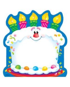 Trend Enterprises Shaped Notepads, 5in x 5in, 100 Pages (50 Sheets), Bright Birthday Design, Pack Of 6