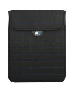 Mobile Edge Neogrid Carrying Case (Sleeve) for 10in iPad - Black, Blue - Neoprene, Polysuede Interior - 10in Height x 8in Width x 0.5in Depth