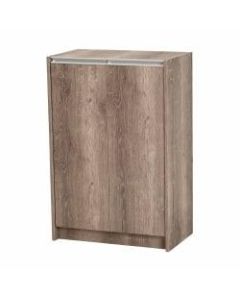 Baxton Studio Modern And Contemporary 36inH 2-Door Shoe Storage Cabinet, Weathered Oak