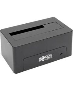 Tripp Lite USB Type C to SATA Quick Dock 2.5 & 3.5in HDD/SDD 10Gbps USB 3.1 USB Type C - 1 x HDD Supported - 1 x SSD Supported - 1 x Total Bay - 1 x 2.5in/3.5in Bay - Serial ATA/600 - USB 3.1 Type C - Plastic