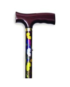 Alex Orthopedic Folding Travel Cane, 36in-37in, Fritz Handle, Butterfly