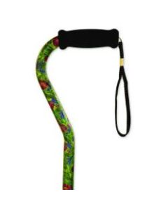 Alex Orthopedic Offset Handle Aluminum Cane, 31in-40in, Canterbury