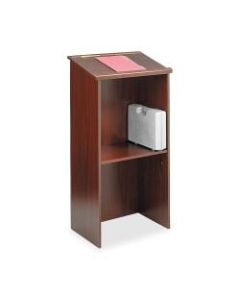 Safco Stand-Up Lectern, Mahogany