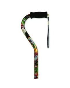 Alex Orthopedic Offset Handle Aluminum Cane, 31in-40in, Casino