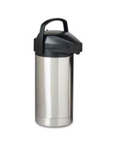 Hormel Commercial Grade Insulated Jumbo Airpot, 3.5-Liter Capacity, Stainless Steel/Black