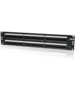 Tripp Lite 48-Port Cat5e Cat5 Rackmount Patch Panel 568B 110 Punch 2URM TAA - 568B, RJ45 Ethernet"