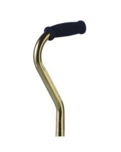Alex Orthopedic Offset Handle Aluminum Cane, 31in-40in, Bronze