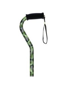 Alex Orthopedic Offset Handle Aluminum Cane, 31in-40in, Camoflauge