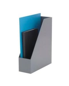 Realspace Magazine File With Antimicrobial Treatment, 11-1/16inH x 3-1/8inW x 9-1/16inD, Gray
