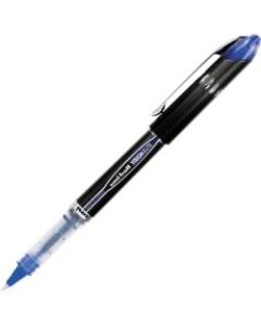 Uni-Ball Vision Elite Rollerball Pens - 0.5 mm Pen Point Size - Refillable - Blue Gel-based Ink - Dark Gray Barrel - 1 Each