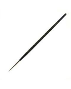 Winsor & Newton Series 7 Kolinsky Miniature Paint Brush, Size 0, Round Bristle, Sable Hair, Black