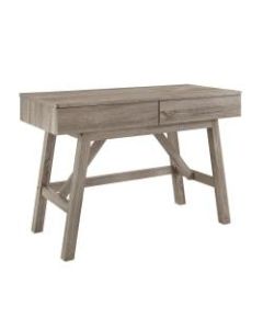 Linon Home Decor Products Layla Home Office Desk, Washed Gray