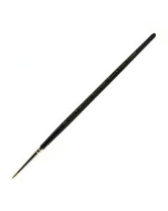 Winsor & Newton Series 7 Kolinsky Miniature Paint Brush, Size 2, Round Bristle, Sable Hair, Black