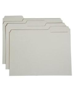 SKILCRAFT Reinforced Top-Tab 1/3-Cut File Folders, Letter Size, 30% Recycled, Manila, Box of 100 (AbilityOne 7530-01-583-0556)