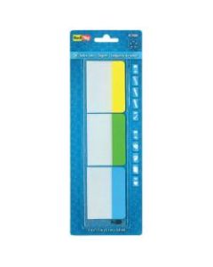 Redi-Tag Write-On Self-Stick Index Tabs/Flags, Assorted Colors, 1 1/2in x 2in, Pack Of 30