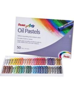 Pentel Oil Pastel Set With Carrying Case, Assorted