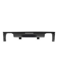 StarTech.com Monitor Riser Stand For Corner Workstation, Black
