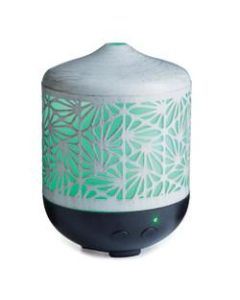 Airome Premium Collection Ultrasonic Essential Oil Diffusers, 7-1/2in x 5-1/2in, 8.5 Fl Oz, Champagne Palmette, Pack Of 6 Diffusers