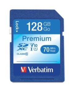 Verbatim Premium UHS-I Class 10 SDXC Memory Card, 128GB