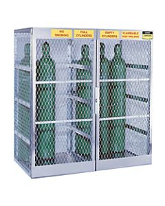 Justrite Cylinder Storage Locker, 10 - 20 Cylinders