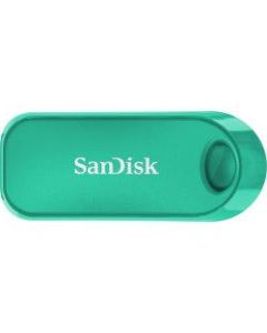 SanDisk Cruzer Snap USB Flash Drive, 64GB, Green, SDCZ62-064G-A4G