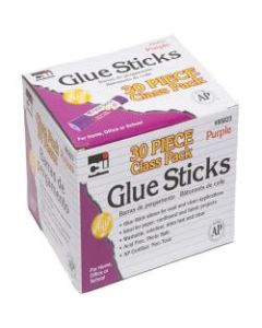 CLI 30-piece Classpack Glue Sticks - 0.28 oz - 30 / Box - Purple