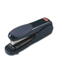 MAX Flat Clinch Full-strip Stapler - 30 Sheets Capacity - 210 Staple Capacity - Full Strip - 1/4in Staple Size - Black