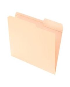 Office Depot Brand Reinforced Tab File Folders, 2/5 Cut, Letter Size, Manila, Pack Of 100