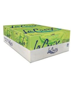LaCroix Core Sparkling Water with Natural Lime Flavor, 12 Oz, Case of 24 Cans