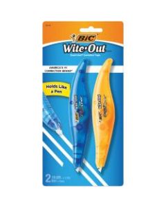 BIC Wite-Out Exact Liner Correction Tape, Single Line, 236in, Pack Of 2