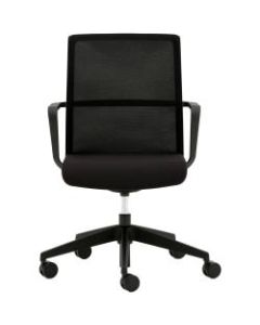 Allermuir Circo Ergonomic Mesh Mid-Back Executive Conference Chair, Ink/Black