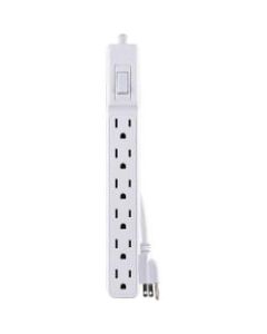 CyberPower MP1044NN Multipack - (2) 6-Outlet Power Strips, White, 2ft Cord, 1 Year Limited Warranty