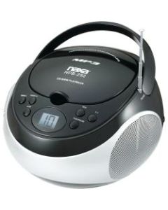 Naxa Portable MP3/CD Player with AM/FM Stereo Radio - 1 x Disc - 2.40 W Integrated Stereo Speaker - Black - CD-DA, MP3 - Auxiliary Input