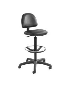 Safco Precision Extended-Height Chair, Black Frame, Black Vinyl