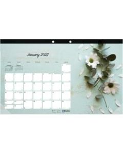 Blueline Monthly Desk Pad, 17-3/4in x 10-7/8in, Romantic, January To December 2022, C195112
