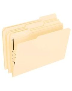 Office Depot Brand Manila Fastener Folders, 1 Fastener, 1/3 Tab, Legal Size, Box of 50 Folders
