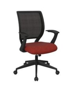 Office Star Work Smart Mesh Task Chair, Cherry/Black