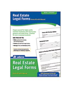 Adams Real Estate Legal Forms Kit, 8 1/2in x 11in