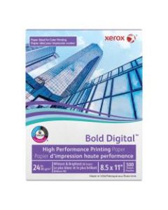 Xerox Bold Digital Printing Paper, Letter Size (8 1/2in x 11in), 98 (U.S.) Brightness, 24 Lb, FSC Certified, Ream Of 500 sheets