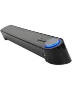 GOgroove SonaVERSE Sound Bar Speaker - 6 W RMS - Black - Desktop - 95 Hz to 20 kHz - USB