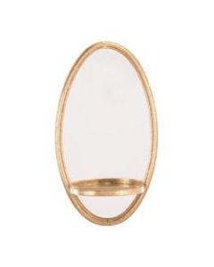 Zuo Modern Ogee Mirrored Wall Shelf, 39 7/16in x 12in, Gold
