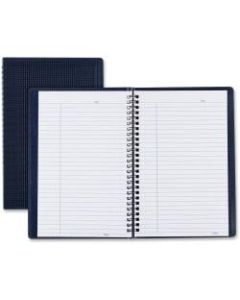 Blueline Duraflex Notebook, 9 1/2in x 6in, College Ruled, 160 Sheets, 30% Recycled, Blue/White