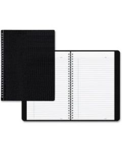 Blueline Duraflex Notebook, 8 1/2in x 11in, College Ruled, 80 Sheets, 50% Recycled, Black